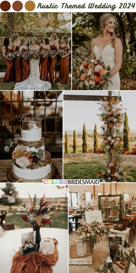 Terracotta And Greenery Wedding, Terracotta And Burgundy Wedding, Sage And Terra Cotta Wedding, Terracotta Wedding Party, Terracotta And Sage Green Wedding, Sage Green And Terracotta Wedding, Terracotta Wedding Flowers, Terracotta Bridesmaid Dresses, Terracotta Bridesmaid