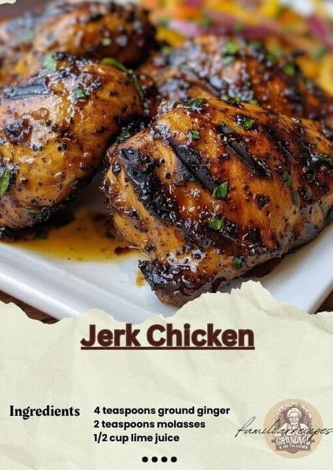 Amaury Guichon 🎂🍰 | Jerk Chicken | Facebook Jurk Chicken, Amaury Guichon, Malt Vinegar, Scotch Bonnet Pepper, The Spruce, Scotch Bonnet, Dark Rum, Jerk Chicken, Paula Deen