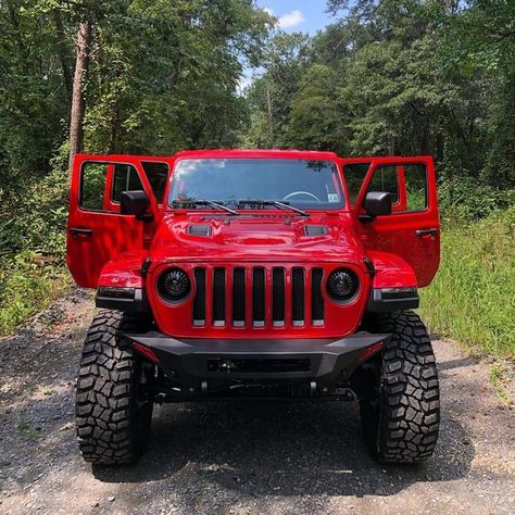 Red Jeep Wrangler Unlimited, Red Jeep Wrangler, Jeep Usa, Jeep Gear, Lifted Jeep Wrangler, Red Jeep, Jeep Mods, Wrangler Accessories, Lifted Jeep