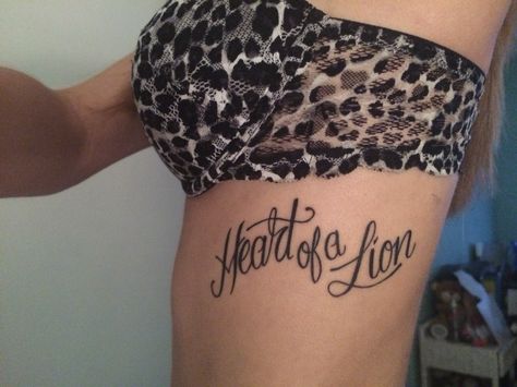 My first Tattoo <3 "heart of a lion" Heart Of A Lion Tattoo, Lion Heart Tattoo, Heart Of A Lion, Drawing Inspo, Lion Tattoo, Word Tattoos, A Lion, First Tattoo, Tattoo Inspo