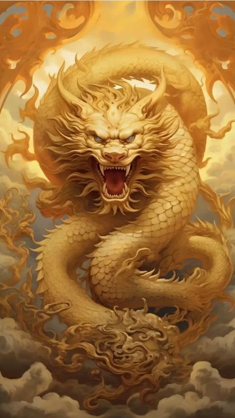 Golden Dragon, A Dragon, Tattoos, Design