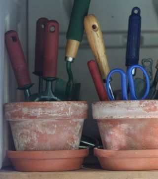 Shed Organization, نباتات منزلية, Garden Tool Shed, Creative Organization, Garden Tool Storage, Smart Garden, Potting Sheds, Potting Bench, Have Inspiration