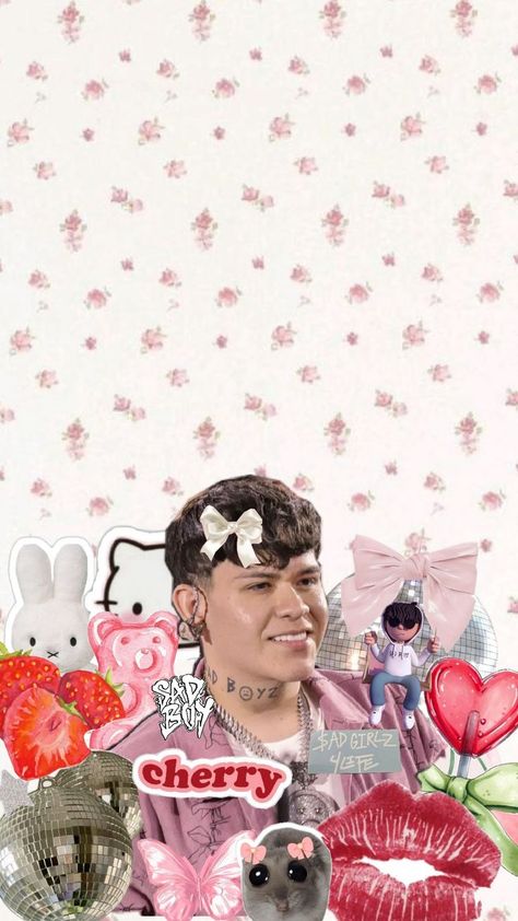 fondo tipo collage de junior h en color rosa, coquete para sad boyz 💗 Hispanic Jokes, Junior H, Cool Small Tattoos, Color Rosa, Small Tattoos, Hello Kitty, Lily, Kitty, Color