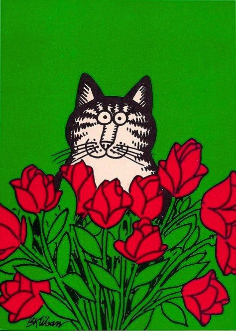 Kliban Cats Kliban Cat, Cat Vintage, Cat Stands, Cat Cartoon, Cat Flowers, Cat Boarding, Cats Illustration, Cat Illustration, Cats Meow