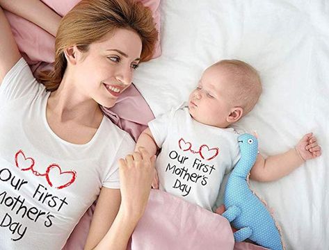 Mom And Baby Matching Outfits, Mommy And Me Matching Outfits, Spring Fashions, Nursing Pajamas, First Mothers Day Gifts, Mommy And Son, Best Mothers Day Gifts, Mothers Day Crafts For Kids, Mommy And Me Outfits