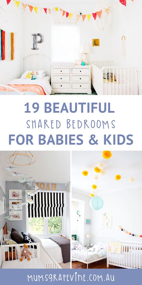 Kids Bedroom Furniture Sets, Toddler And Baby Room, Boy And Girl Shared Bedroom, Shared Boys Rooms, Sibling Room, Shared Nursery, Kids Rooms Shared, Boys Shared Bedroom, Shared Girls Room