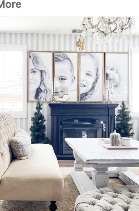 Picture Wall Living Room, Photowall Ideas, Living Room Wall Decor Ideas, Room Wall Decor Ideas, Family Photo Wall, Photo Wall Decor, Wall Decor Ideas, Living Room Wall Decor, Decor Home Living Room