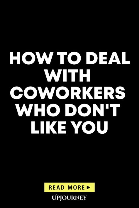 Navigating workplace relationships can be a challenge. Learn effective strategies on how to deal with coworkers who may not like you. Building a positive work environment is possible even in difficult situations. Check out this pin for helpful tips and advice on handling such scenarios professionally and with confidence. Jealousy In The Workplace Quotes, How To Deal With A Difficult Coworker, How To Deal With People Not Liking You, Introverts At Work, Negative Coworkers Quotes, How To Be Confident At Work, Dealing With Toxic Coworkers Quotes, Rude Coworkers Quotes, How To Stay Positive In A Toxic Work Environment Quotes