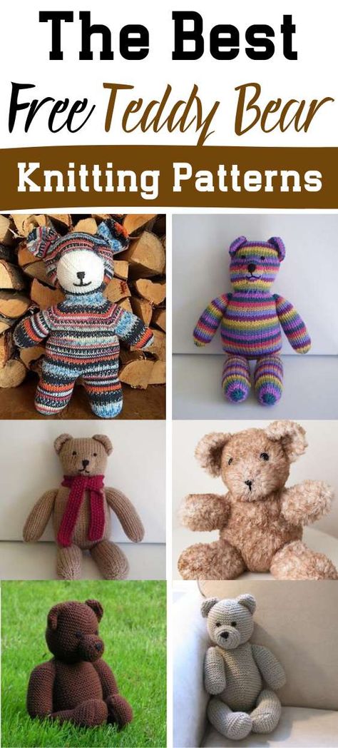 Stuffed Toys Patterns Free, Knitting Stuffed Animals, Knit Toys Free Pattern Stuffed Animals, Knitting Bear, Knitting Patterns Free Dog, Rabbit Knitting Pattern, Teddy Bear Patterns Free, Knitted Dolls Free, Teddy Bear Knitting Pattern