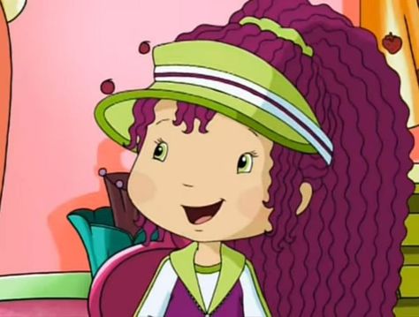 Raspberry Torte Strawberry Shortcake, Strawberry Shortcake Raspberry, Raspberry Hair, Sharp Tongue, Strawberry Shortcake Costume, Raspberry Torte, Berry Shortcake, Green Scrunchie, Raspberry Plants