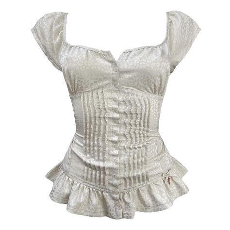 Guess Corset Milkmaid Top 🕊 ⚔️ true vintage,... - Depop Coquette Corset Top, Milkmaid Tops, Coquette Clothes, Babydoll Tops, Milkmaid Top, Stitching Logo, Frilly Top, Sewing Dress, Dress Idea