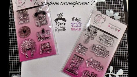 Comment utiliser les tampons transparents ? Tampon Scrapbooking, Tampons Transparents, Photo Album Scrapbooking, Tampon, Photo Album, Scrapbooking, Stamp, Personalized Items, Make It Yourself