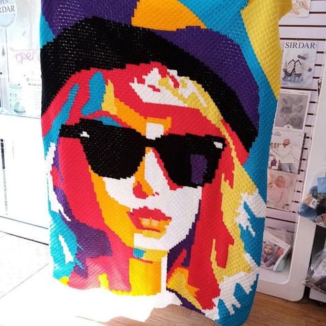 Mini C2C Taylor Swift Crochet Pattern / C2C Celebrity / Mini | Etsy Taylor Swift Crochet Pattern, Taylor Swift Crochet, Corner To Corner Crochet Blanket, C2c Graphgan, C2c Afghan, Crochet C2c Pattern, C2c Graph, C2c Crochet Pattern Free, C2c Crochet Blanket