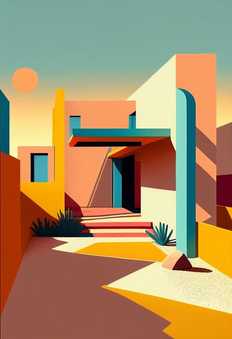 Abstract Southwest, Modern Desert Vibes, Neutral Hues, Earthy Tones, Minimalist Style, Natural Textures, Desert-Inspired, Rustic Chic, High Shine Accents, Glitz and Glamor, Rustic Ranch Style, Subtle Color, Soft Geometric Southwest Modern, Inviting Colors, Illustrator Inspiration, Modern Desert, Desert Vibes, Minimal Poster, Abstract Geometric Art, Architecture Illustration, Minimal Art