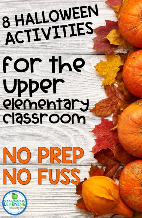 Halloween activities for the classroom, for school, and for kids can be fun and academic with these 8 Halloween activities for school. Perfect Halloween ideas for 4th, 5th graders and middle school. Includes no fuss, no prep printable, math worksheets, reading passages, projects, activities, and a FREE Halloween writing prompts download. #Halloweenproject #Halloweenactivity #4thgrade #5thgrade Halloween Activities For School, Project Based Learning Ideas, Halloween Reading Activity, Halloween School Activities, Halloween Writing Activities, Halloween Classroom Activities, Halloween Writing Prompts, Halloween Teaching, 5th Grade Activities