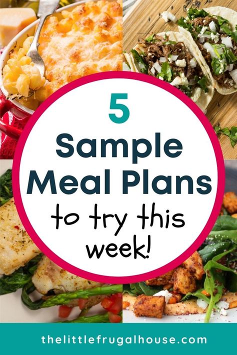 Not sure what to make for dinner this week? Try one of these five sample meal plans - perfect for picky eaters, couples, and if you love homestyle cooking. Homestyle Cooking, Cheap Meal Plans, Frugal Meal Planning, Meal Rotation, Meal Planning Menus, Easy Beef Stew, Stew Meat Recipes, Sample Meal Plan, Monthly Meal Planning