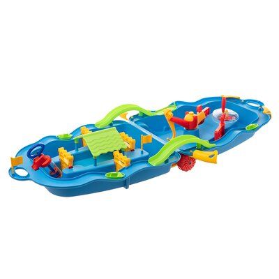 Starplay Folding Water Fun Trolley Play Set Sand & Water Table | Wayfair Toddler Water Table, Sandbox Cover, Water Play For Kids, House Boats, Sand And Water Table, Water Table, Fishing Hook, Kids Area, Water Play