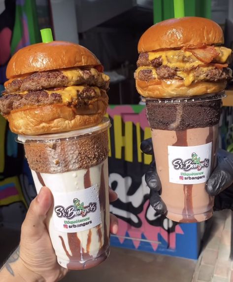 Burger And Milkshake Aesthetic, Hamburger Restaurant, Toothsome Chocolate Emporium Milkshake, Burger With Fries Aesthetic, Aesthetic Burger And Fries, Skillet Dinner Recipes, Food Memes, Skillet Dinners, Street Food