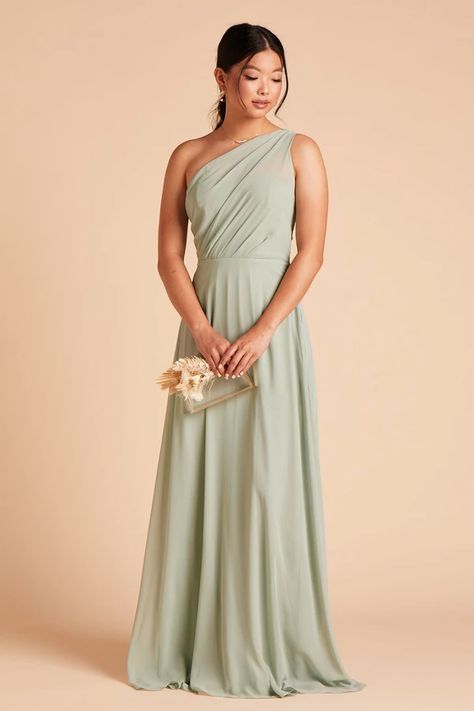 Sage Bridesmaid Dress, Bridesmaid Dress Chiffon, Sage Bridesmaid Dresses, Beach Bridesmaid Dresses, Convertible Bridesmaid Dress, Sage Green Dress, Sage Green Bridesmaid Dress, One Shoulder Bridesmaid Dresses, One Shoulder Bridesmaid