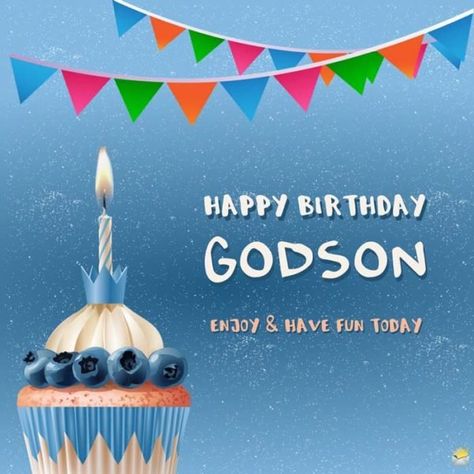 Happy Birthday, godson. Enjoy and have fun today. Happy Birthday To My Godson, Godchildren Quotes, Godson Birthday Wishes, Happy Birthday Godson Wishes, Happy Birthday Godson, Happy 21st Birthday Wishes, Happy 21st Birthday Cards, 21st Birthday Wishes, Happy Birthday Flowers Wishes