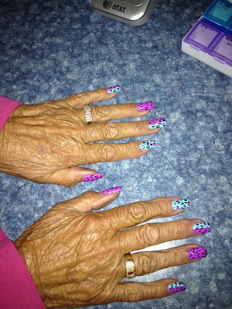 Grandma's nails. Life can still be great at 86!! Nails For Grandma, Grandma Nails, Be Great, Nails, Twitter, Hair, Beauty, Quick Saves