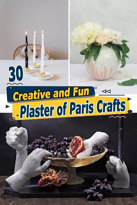 Take inspiration from these creative Plaster of Paris Crafts ideas and create one-of-a-kind masterpieces today! Plaster Christmas Decorations, How To Use Plaster Of Paris, Plaster Paris Crafts, Diy With Plaster Of Paris, Plaster Crafts Ideas, Plaster Of Paris Crafts Ideas Diy, Plaster Of Paris Crafts Molds, Plaster Of Paris Projects, Diy Plaster Of Paris Projects