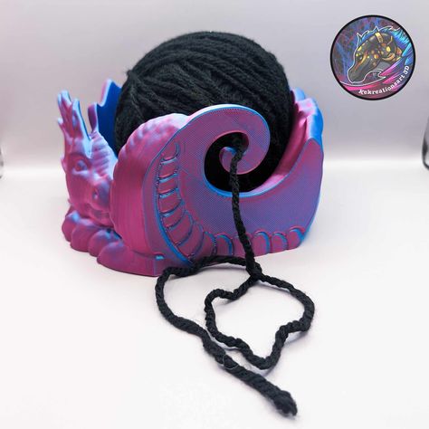 3D file Dragon Yarn Bowl 🐉・Design to download and 3D print・Cults 3d Printed Knitting Machine, 3d Print Yarn Bowl, 3d Printed Yarn Bowl, 3d Printer Dragon, Filament Storage 3d Printing, 3d Printed Dragon Egg, 3d Printing Art, Bathroom Outdoor, 3d Printers