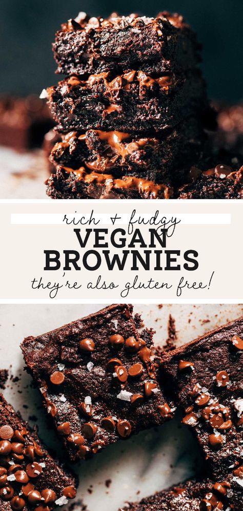 Fudgy Vegan Brownies, Vegan Gluten Free Brownies, Best Vegan Brownies, Vegan Chocolate Brownies, Butternut Bakery, Vegan Brownies Recipe, Homemade Chocolate Pudding, Vegan Brownies, Vegan Dark Chocolate