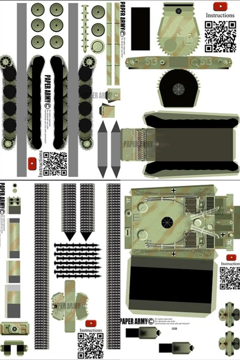 Paper tank Tiger 1 with the number on the S13 turret of the Das Reich division, USSR, 1943, Operation Citadel (Battle of Kursk). You can download a tank template for printing by clicking on the link in the picture) Tank Cardboard, Cardboard Tank, Tank Papercraft, Tiger 1 Tank, Battle Of Kursk, Foldables Templates, Paper Tanks, Free Paper Models, Diy Tank