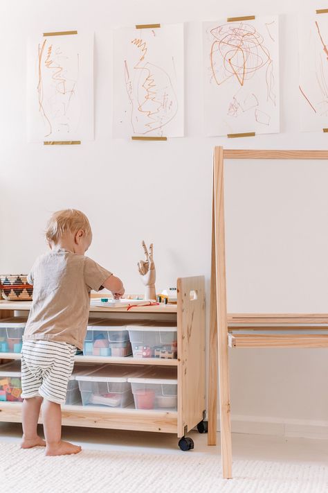 Minimal Playroom, Music Corner, Desert Boho, Cozy Basement, Playroom Rug, Cube Bookcase, Comfy Pillows, Lego Room, Bookshelves Kids