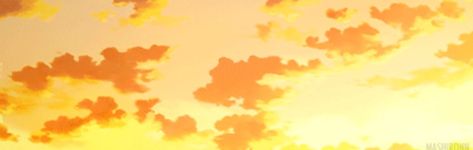 ❁ Fb Background, Orange Banner, Orange Anime, Character Info, Yellow Cloud, Cute Twitter Headers, Star Banner, Twitter Header Pictures, Yellow Theme