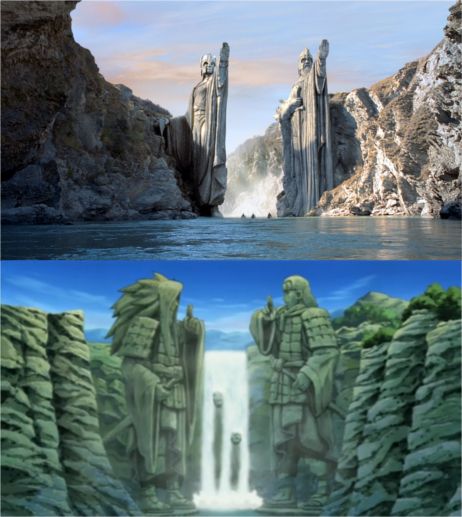 Argonath (Lord of the Rings) vs. Final Valley (Naruto) Naruto Realistic, Final Valley, Naruto Shifting, Anime Ramen, Naruto Meme, Naruto Universe, Sasuke Uchiha Sakura Haruno, Masashi Kishimoto, Goku Vs