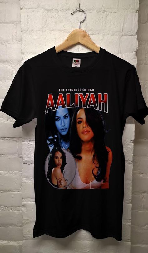 Aaliyah T Shirt, Aaliyah Shirt, Aaliyah Tee, Aaliyah Clothing All Size S-2XL Aaliyah Shirt, Aaliyah T Shirt, Vintage Rap Tees, Looks Hip Hop, Aaliyah Style, Rap Tee, Tee Outfit, Aaliyah, The Princess