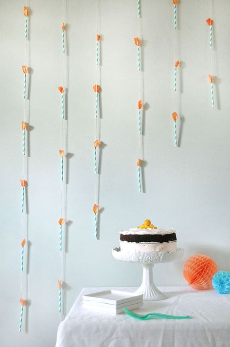 Company Birthday, Orange Tissue Paper, Party Pooper, Garland Paper, Party Zone, Campus Events, Colorful Birthday Party, Garland Backdrops, Birthday Garland