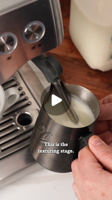 Riverina Fresh on Instagram: "How to steam milk on a home coffee machine. 

We hope this step-by-step guide helps! Don't forget to use Riverina Fresh milk for a delicious milk that pairs perfectly with coffee.

#RiverinaFresh #milkforcoffee #bestmilk #steamingmilk #coffeeathome #homeespressomachine" How To Steam Milk, Coffe Cake, Steam Milk, Home Espresso Machine, Fresh Milk, Coffee Cake, Coffee Machine, Coffee Bar, Step Guide