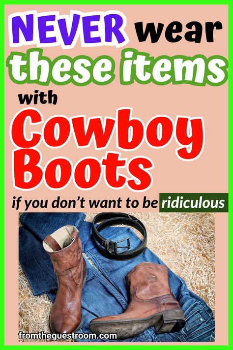 cowboy boots with belt on jeans Starched Jeans Cowboy, Womens Cowboy Boots Outfits Jeans, Outfits With Ankle Cowboy Boots, How To Wear Cowgirl Boots With Jeans, Denim And Cowboy Boots Outfit, Cowboy Boots With Cropped Jeans, How To Style Western Boots, Women’s Cowboy Boots Outfits, How To Wear Cowboy Boots Women Over 50