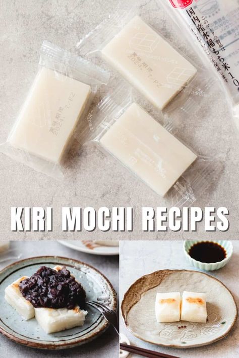 Savor the authentic taste of Japanese mochi rice cake with these easy-to-make kiri mochi recipes. Using simple ingredients, even those new to mochi can enjoy these delicious treats! Mochi Rice Cake, Kirimochi Recipes, Japanese Rice Cake Recipes, Savoury Mochi, Kikufuku Mochi, Mochiko Flour Recipes, Yaki Mochi, Kiri Mochi, Japanese Mochi Recipe