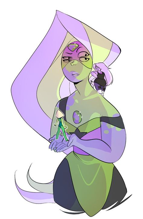 Peridot Fusion, Steven Universe Peridot, Steven Universe Fan Fusions, Gem Fusions, Steven Universe Fusion, Steven Universe Oc, Steven Universe Memes, Steven Universe Characters, Steven Universe Comic