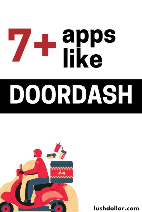 7 apps like Doordash to make money. If you're a driver with DoorDash and want to make money off more than one, here's a list. Doordash Driver, Extra Income, Make Money, How To Make Money, Mario Characters, Money