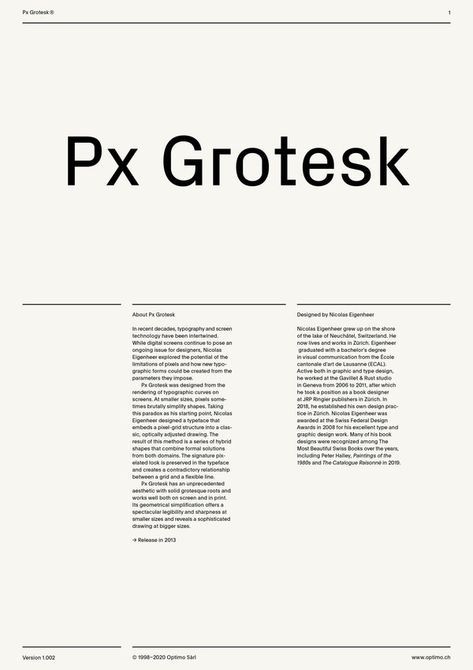 Px Grotesk « Typefaces « Optimo Grotesk Typeface, Fonts Inspiration, Airbnb Promotion, Modern Tech, Font Inspiration, Aesthetic Words, Uppercase Letters, Personal Brand, Type Design