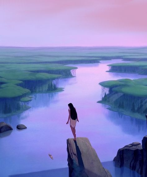 Art Amour, Disney Background, Disney Pocahontas, Disney Images, Princesa Disney, Old Disney, Disney Aesthetic, Princess Art, Art Inspiration Painting