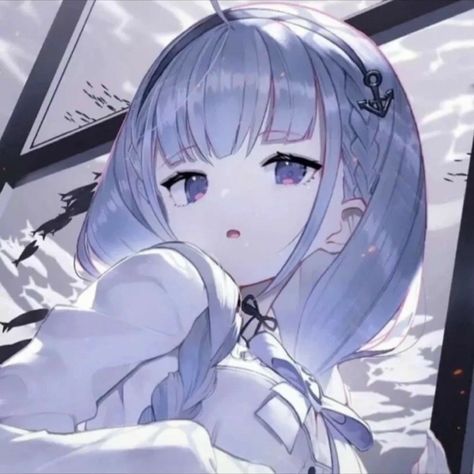 White Hair Purple Eyes, Cute Pfp, Anime Smile, Anime Japanese, Korean Culture, Chibi Characters, Gothic Anime, Purple Eyes, Cute Chibi