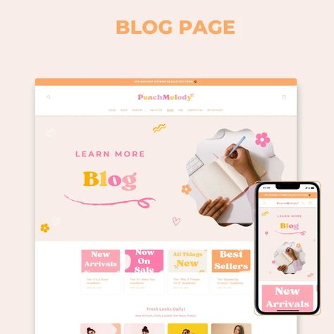 $5.00 Only/- Peach Melody Boutique Shopify Theme | Pink Shopify Template | Feminine, Minimal & Cute Design | Editable Canva Templates | Shopify OS 2.0 ----------------------------------------------------- Peach Melody Boutique Shopify Theme Website Demo: https://peachmelody-websiteboy.myshopify.com/ Password: Websiteboy Compatible with Shopify’s Online Store 2.0! This theme is super-customizable and has a lot of features that can make your shop design flexible with all the things you wan... Transparent Header, Geometric Flowers, Theme Pink, Shopify Templates, Sales Marketing, Geometric Flower, Shopify Store, Website Themes, Shopify Theme