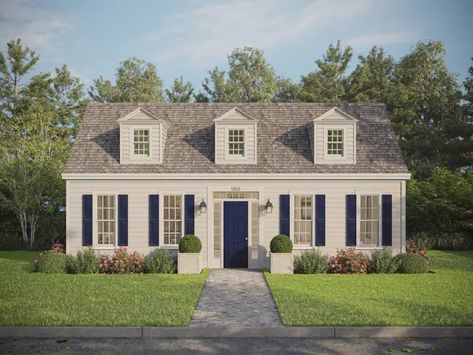 Cape Cod Architecture and Siding Ideas | James Hardie Cape Cod Homes, Cape Cod Architecture, Exterior Siding Colors, Siding Styles, Siding Ideas, Siding Trim, Types Of Siding, Shake Siding, Hardie Siding