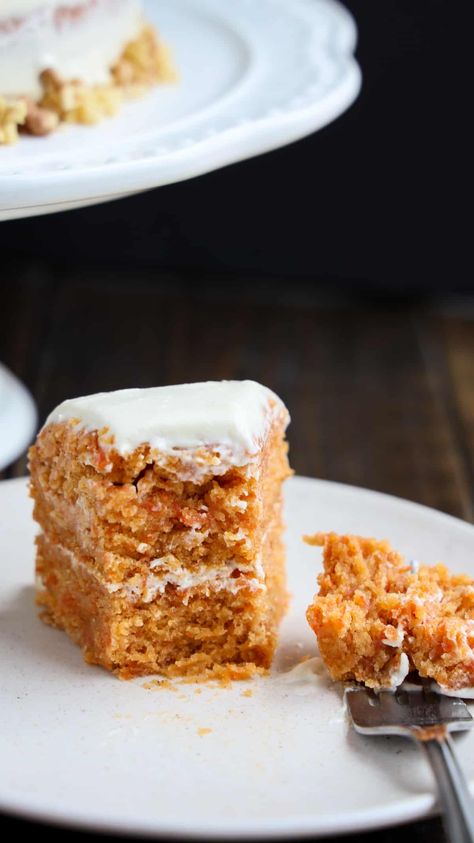 Eggless Carrot Cake / How To Make Eggless Carrot Cake Carrot Cake Without Eggs, Carrot Cake Eggless, Eggless Pound Cake, Eggless Carrot Cake Recipe, Eggless Carrot Cake, Carrot Cupcake Recipe, Carrot Cake Bread, Milk Allergy Mom, Cake Recipes Without Eggs