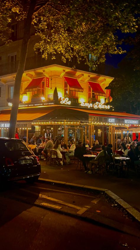 #france #paris #night #nightlife #summer #restaurant #summervibes #aesthetic #light France Night Aesthetic, France Night Life, Nightlife In Paris, Vintage Paris Aesthetic Night, Paris Nightlife, Paris Late Night, Urban Pictures, France Aesthetic, Montmartre Paris