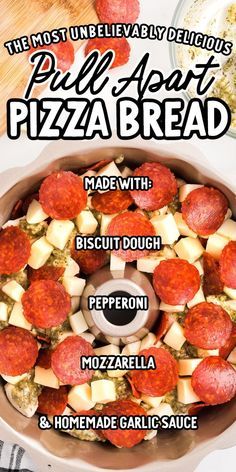 Pull Apart Garlic Bread Pizza, Pepperoni Slices Recipes, Biscuits And Pepperoni, Pepperoni And Mozzarella Pull Apart Bread, Pepperoni Bread Pillsbury, Pillsbury Biscuit Pizza Bites, Pizza From Biscuit Dough, Pizza Like Recipes, Pepperoni Pizza Monkey Bread Pull Apart