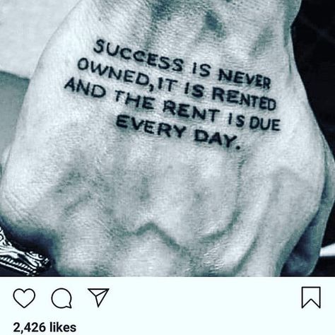 . Success Tattoo Ideas, Tattoo Success, Success Tattoo, Tattoo Ideas Men, Mentor Quotes, Motivational Speaking, Motivational Thoughts, Quotes By Famous People, Stay Motivated