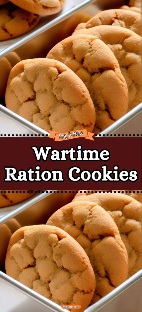 Take a step back in time with these wartime ration cookies. Made with limited ingredients, they're a testament to the ingenuity of home cooks during challenging times. Wartime Ration Cookies 12 Tomatoes, Wartime Ration Cookies, Holiday Sweets, Special Desserts, Take A Step Back, Challenging Times, Fun Cookies, Step Back, Cookie Sheet