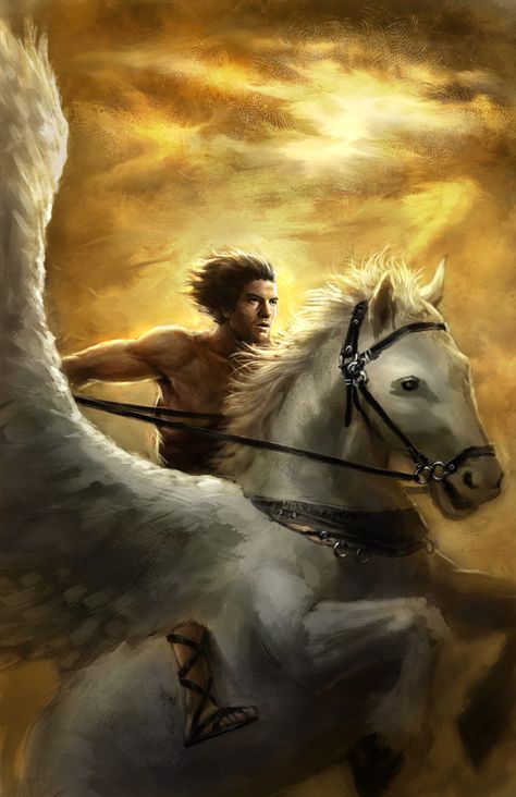 Book #4 ~ Blood SHADOWS  Nachari Silivasi's Ruling Blood Moon:  Perseus, the Victorious Hero (Blood Curse Series by Tessa Dawn) Strategy Illustration, Horse Wings, Fantasy Cards, Pegasus Art, Phoenix Artwork, Winged Creatures, Zero Hour, Pegasus Unicorn, Magical Horses